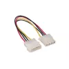 GoodConnections 5,25 palca 4-Pin Molex napájací predlžovací kábel, interný, 20cm (5021-4VL)