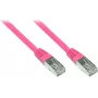 GoodConnections RNS patch kábel s ochranou západky, Cat. 5e, SF/UTP, PVC, 100 MHz, magenta, 7,5 m (855M-075)