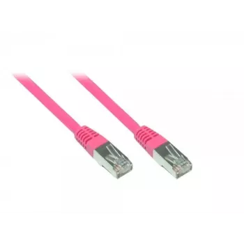 GoodConnections RNS patch kábel s ochranou západky, Cat. 5e, SF/UTP, PVC, 100 MHz, magenta, 7,5 m (855M-075)
