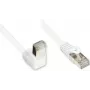 GoodConnections Cat. 5e F/UTP patch kábel, 3m, biely, zahnutý na rovný RJ45 805W-030EWI