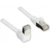 GoodConnections Cat. 5e F/UTP patch kábel, 3m, biely, zahnutý na rovný RJ45 805W-030EWI