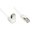 GoodConnections Cat. 5e F/UTP patch kábel, 3m, biely, zahnutý na rovný RJ45 805W-030EWI