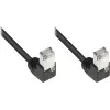 Good Connections Cat 5e F/UTP patch kábel, 3m, čierny, 90° zahnuté RJ45 konektory 805S-030WI