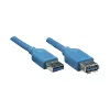 GoodConnections USB 3.0 predlžovací kábel A konektor samec na A konektor samica, modrý, 1 m (2711-B01)