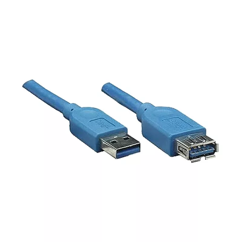 GoodConnections USB 3.0 predlžovací kábel A konektor samec na A konektor samica, modrý, 1 m (2711-B01)