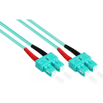 GoodConnections LW-810SC3 OM3 Duplex Multimode LWL Patch kábel, SC/SC, 50/125, 10 m