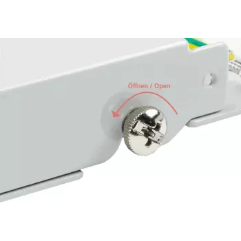 GoodConnections Alcasa GC-N0111 Cat6 tienený RJ45 keystone modul - sivý