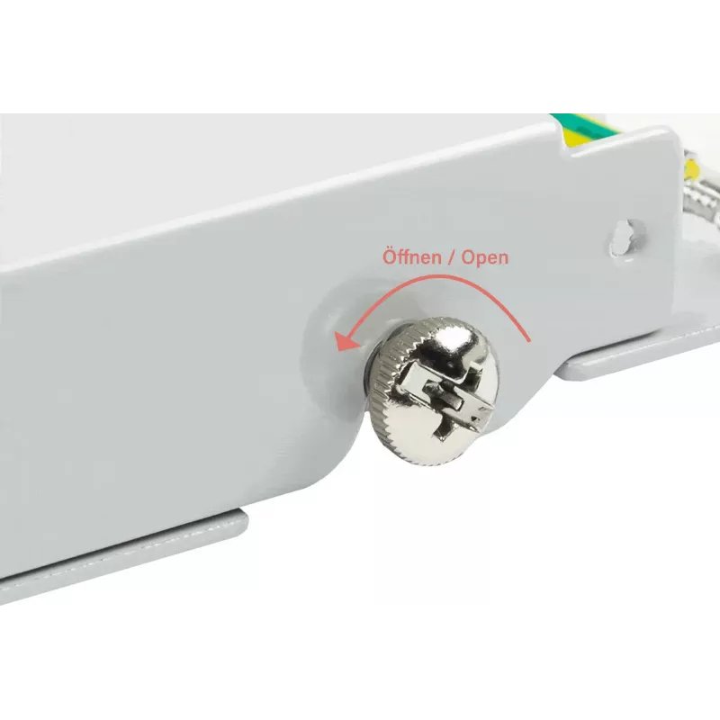GoodConnections Alcasa GC-N0111 Cat6 tienený RJ45 keystone modul - sivý