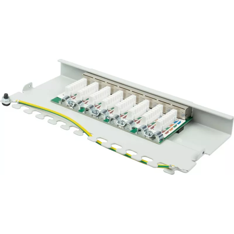 GoodConnections Alcasa GC-N0111 Cat6 tienený RJ45 keystone modul - sivý