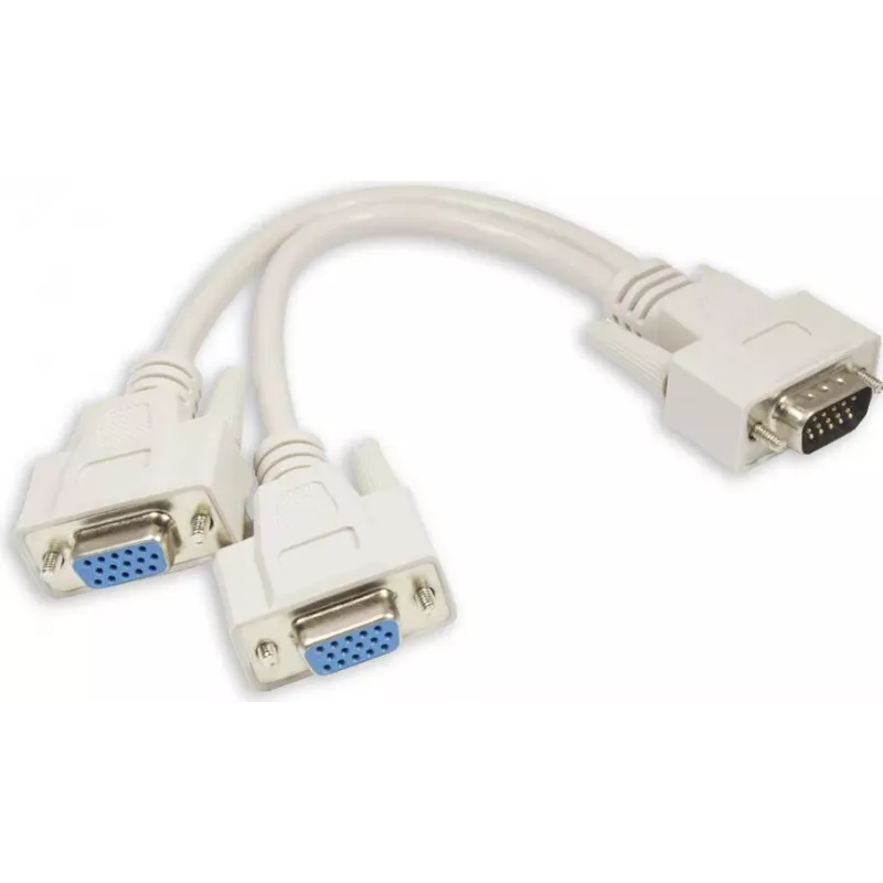 GoodConnections VGA Y rozbočovací kábel 0,2 m čierny P-4302Y