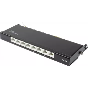 GoodConnections Alcasa GC-N0118 Cat.6a tienený keystone modul, bez nástroja, RJ45, 10G, čierny