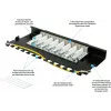 GoodConnections Alcasa GC-N0118 Cat.6a tienený keystone modul, bez nástroja, RJ45, 10G, čierny