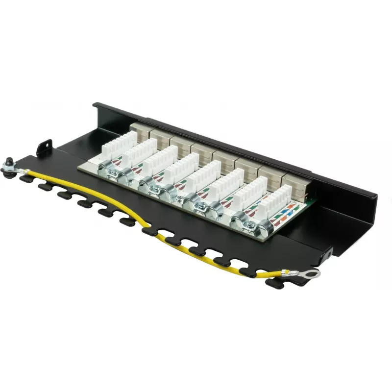 GoodConnections Alcasa GC-N0118 Cat.6a tienený keystone modul, bez nástroja, RJ45, 10G, čierny