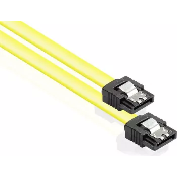 GoodConnections SATA III 6 Gb/s kábel s kovovou svorkou, 0,30 m, žltý 5047-A03Y