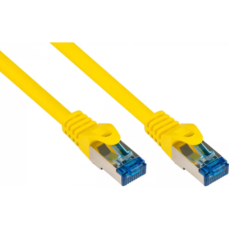 Good Connections RNS® Cat. 6A S/FTP patch kábel so Snagless Boot, bezhalogénový, žltý, 20 m 8060-H200Y