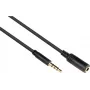 GoodConnections 3,5 mm TRRS audio predlžovací kábel, konektor samec na konektor samica, 5 m, čierny AS-35V4B5