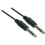 Good Connections 6,3 mm jack na 6,3 mm jack audio kábel, 1,5 m, poniklovaný, čierny 1963-015