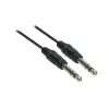 Good Connections 6,3 mm jack na 6,3 mm jack audio kábel, 1,5 m, poniklovaný, čierny 1963-015