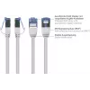 GoodConnections RNS SlimLine Cat.6A U/FTP LSZH patch kábel, 5 m, biela 8060-HS050W
