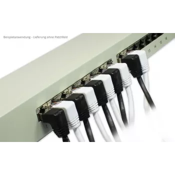 Good Connections Cat. 5e F/UTP patch kábel, biela, 15 m, RJ45 konektor zahnutý nadol 805W-150WI