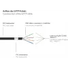 GoodConnections Alcasa 8060-400S Cat6 S/FTP Prepojovací kábel, RJ45 samec na samec, 40 m, pozlátený