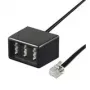 Good Connections RJ11 (6P4C) konektor samec na NFN konektor samica telefónny adaptér TAA-NFN