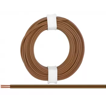 Donau Elektronik 218-88 lanko 2 x 0,14 mm² hnedé 5 m