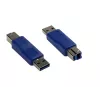 GoodConnections Alcasa USB-AD34 adaptér USB-A na USB-B, modrý