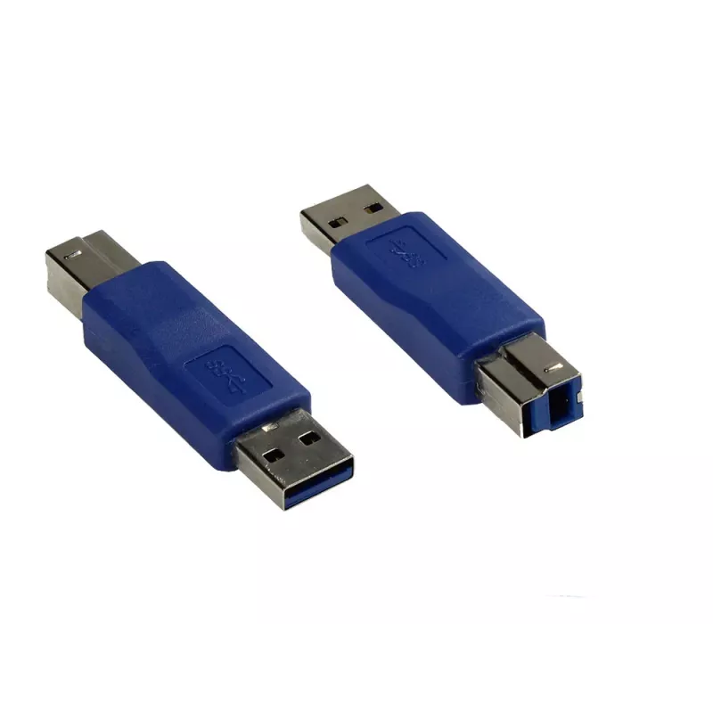 GoodConnections Alcasa USB-AD34 adaptér USB-A na USB-B, modrý