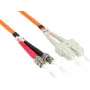 GoodConnections OM2 duplex multimode LWL patch kábel ST/SC, 50/125µm, 5m, oranžový LW-805TC