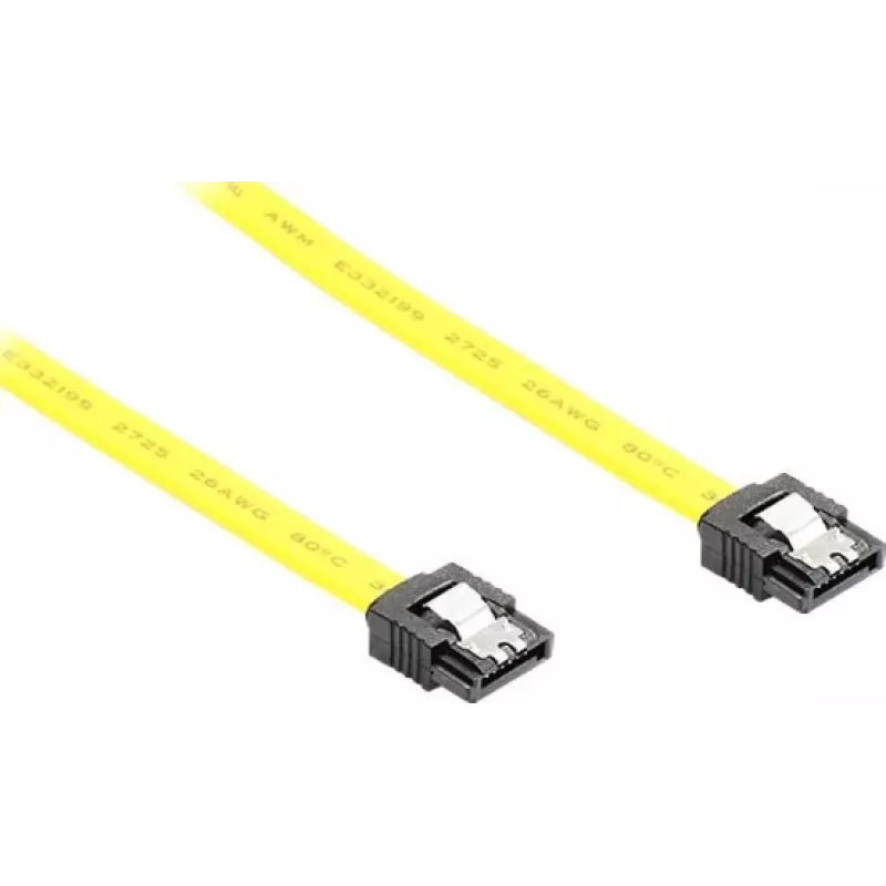 GoodConnections SATA 6 Gb/s kábel s kovovou sponou, 0,50 m, žltý 5047-A05Y
