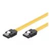 GoodConnections SATA 6 Gb/s kábel s kovovou sponou, 0,50 m, žltý 5047-A05Y