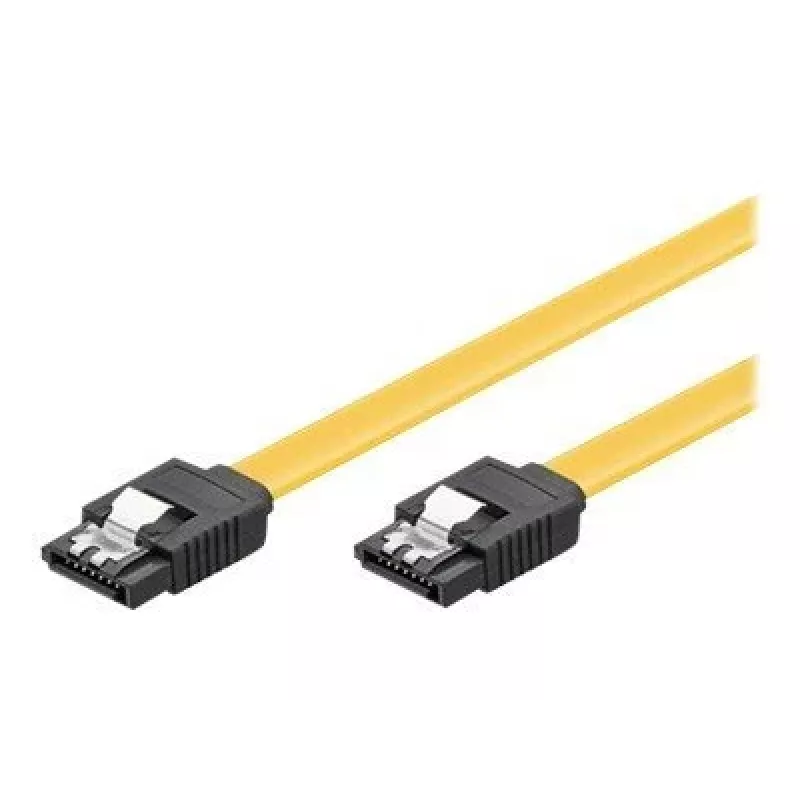 GoodConnections SATA 6 Gb/s kábel s kovovou sponou, 0,50 m, žltý 5047-A05Y