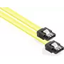 GoodConnections SATA 6 Gb/s kábel s kovovou sponou, 0,70 m, žltý 5047-A07Y