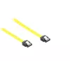 GoodConnections SATA 6 Gb/s kábel s kovovou sponou, 0,70 m, žltý 5047-A07Y