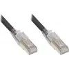 GoodConnections Cat.6A S/FTP patch kábel s RNS® Latch-Schutz, LSZH, 5m, čierny 8060-HV050S