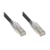GoodConnections Cat.6A S/FTP patch kábel s RNS® Latch-Schutz, LSZH, 5m, čierny 8060-HV050S