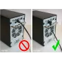 GoodConnections Cat. 5e F/UTP patch kábel, 2m, čierny, 90° na rovný RJ45 805S-020EWI
