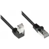 GoodConnections Cat. 5e F/UTP patch kábel, 2m, čierny, 90° na rovný RJ45 805S-020EWI
