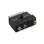 GoodConnections Alcasa 5525-3CU SCART na 3x RCA + S-Video adaptér s prepínačom smeru, čierny