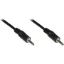 GoodConnections 3,5mm stereo jack kábel 2,5m konektor samec na samec čierny 1970-02