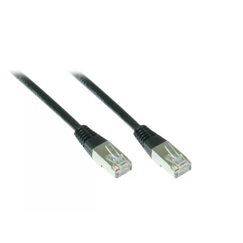 Alcasa 855S-015 Cat5e SF/UTP Prepojovací kábel, RJ45, 1,5 m, čierny