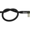 GoodConnections SAT anténny kábel SmartFLEX, uhlový IEC/koaxiálny konektor samec na konektor samica, pozlátený, štvornásobne tienený, 120 dB, čierny, 10 m (GC-M2077)