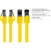 GoodConnections Alcasa Cat8.1 S/FTP Ethernet patch kábel, RJ45, žltá, 1,5 m 8080-015Y