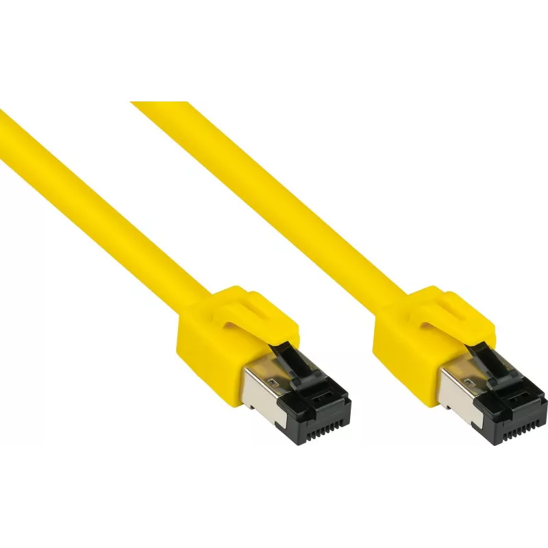 GoodConnections Alcasa Cat8.1 S/FTP Ethernet patch kábel, RJ45, žltá, 1,5 m 8080-015Y
