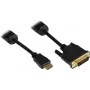 Good Connections HDMI na DVI-D Single Link video kábel 1m čierna 4510-DD1