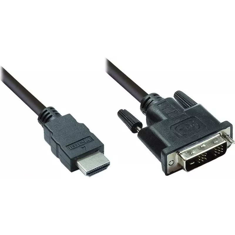 Good Connections HDMI na DVI-D Single Link video kábel 1m čierna 4510-DD1