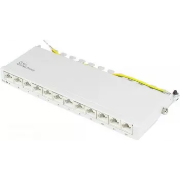 GoodConnections Alcasa GC-N0120 Cat.6a tienený keystone modul, RJ45 na bez nástroja IDC, 10GBase-T, sivá, zinkové puzdro