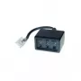 Alcasa T3A-NFN RJ-45 Adaptér, samec/samica, čierny