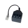 GoodConnections telefónny adaptér RJ45 (8P4C) konektor samec na TAE-F konektor samica, 20cm, čierny T4A-NFF